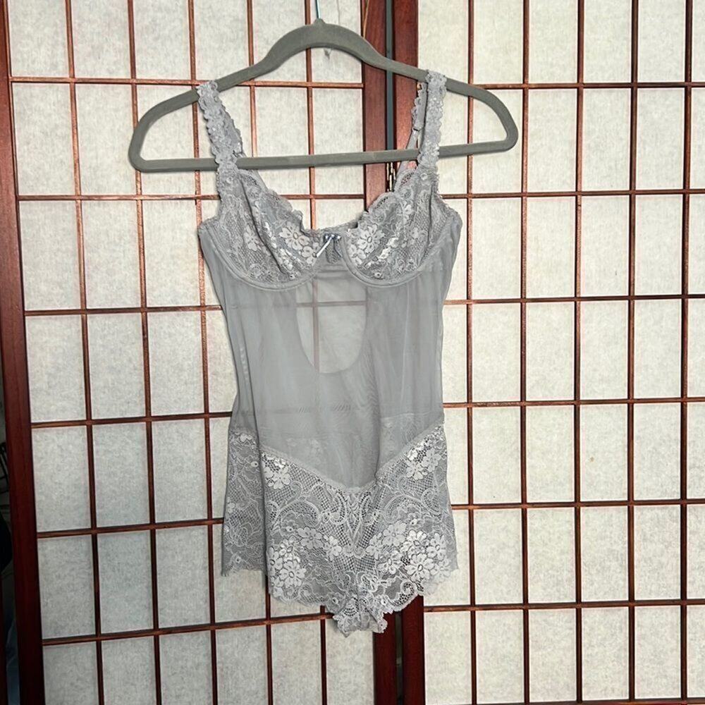 VICTORIA SECRET ANGEL INTIMATE LINGERIE BODYSUIT SIZE 36B